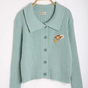 Miss Patina Woodland Cardigan (Green)